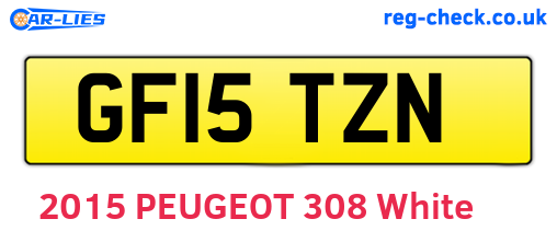 GF15TZN are the vehicle registration plates.