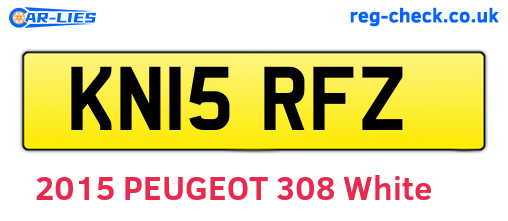 KN15RFZ are the vehicle registration plates.