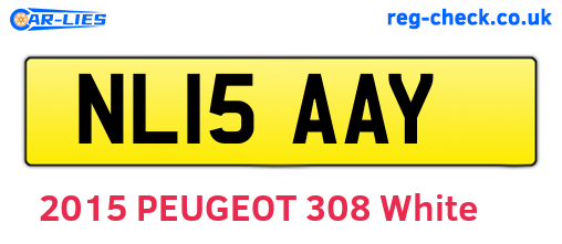 NL15AAY are the vehicle registration plates.