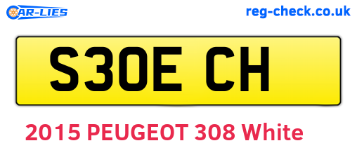 S30ECH are the vehicle registration plates.