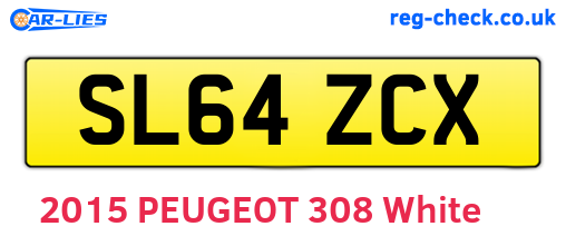 SL64ZCX are the vehicle registration plates.