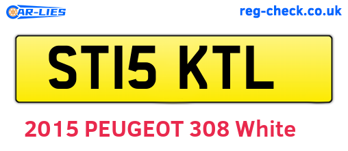ST15KTL are the vehicle registration plates.