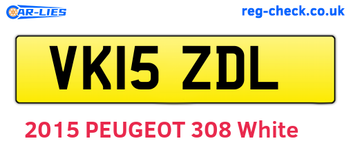 VK15ZDL are the vehicle registration plates.