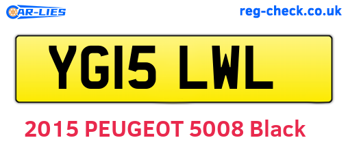 YG15LWL are the vehicle registration plates.