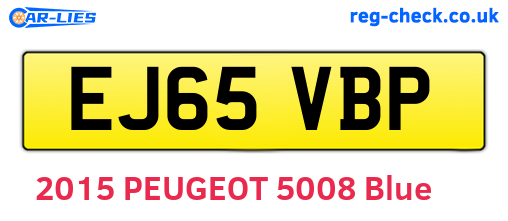 EJ65VBP are the vehicle registration plates.