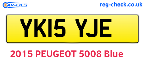 YK15YJE are the vehicle registration plates.