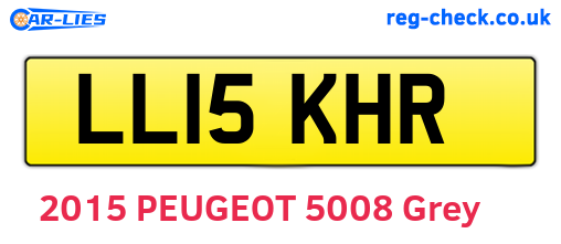 LL15KHR are the vehicle registration plates.