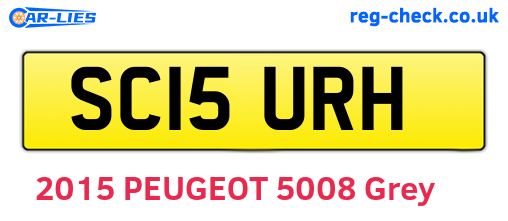 SC15URH are the vehicle registration plates.