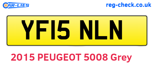 YF15NLN are the vehicle registration plates.