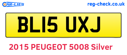 BL15UXJ are the vehicle registration plates.