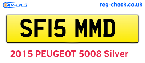 SF15MMD are the vehicle registration plates.