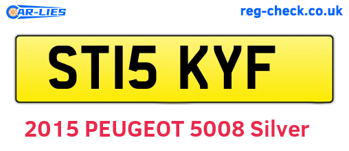 ST15KYF are the vehicle registration plates.