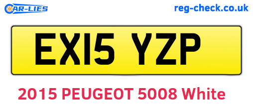 EX15YZP are the vehicle registration plates.
