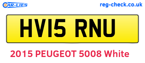 HV15RNU are the vehicle registration plates.