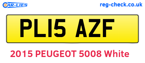 PL15AZF are the vehicle registration plates.