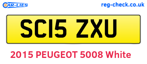 SC15ZXU are the vehicle registration plates.