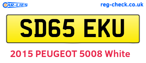 SD65EKU are the vehicle registration plates.