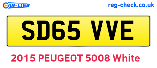 SD65VVE are the vehicle registration plates.