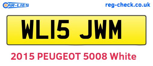 WL15JWM are the vehicle registration plates.