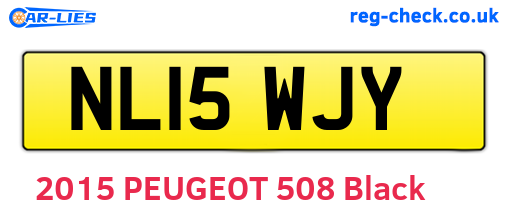 NL15WJY are the vehicle registration plates.