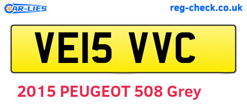 VE15VVC are the vehicle registration plates.