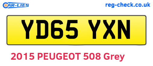 YD65YXN are the vehicle registration plates.