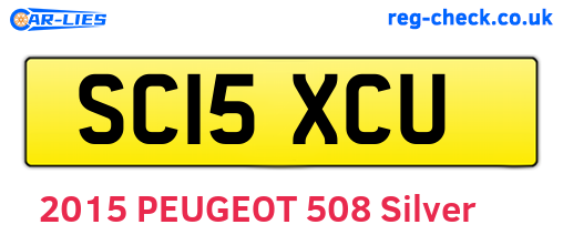 SC15XCU are the vehicle registration plates.