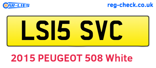 LS15SVC are the vehicle registration plates.