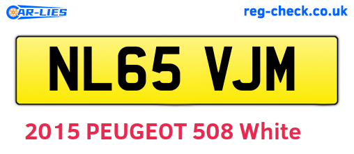NL65VJM are the vehicle registration plates.