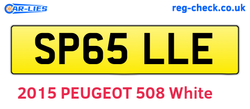 SP65LLE are the vehicle registration plates.