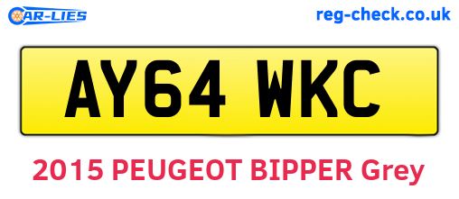 AY64WKC are the vehicle registration plates.