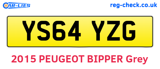 YS64YZG are the vehicle registration plates.