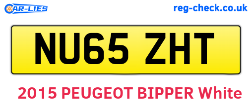 NU65ZHT are the vehicle registration plates.