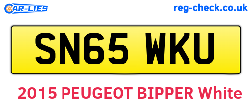 SN65WKU are the vehicle registration plates.