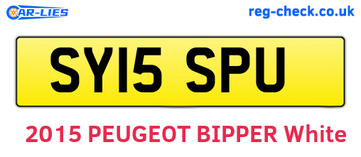 SY15SPU are the vehicle registration plates.