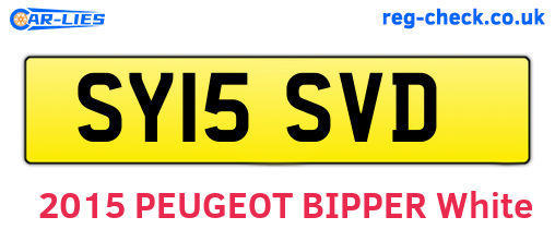 SY15SVD are the vehicle registration plates.