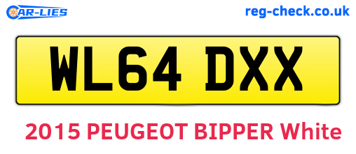 WL64DXX are the vehicle registration plates.