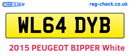 WL64DYB are the vehicle registration plates.