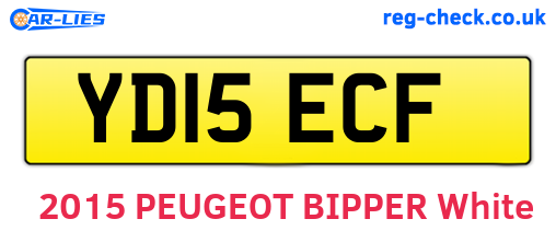 YD15ECF are the vehicle registration plates.