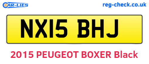 NX15BHJ are the vehicle registration plates.