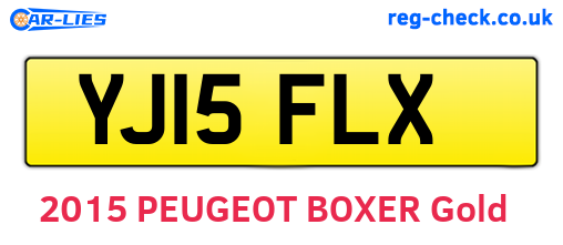 YJ15FLX are the vehicle registration plates.