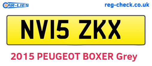NV15ZKX are the vehicle registration plates.