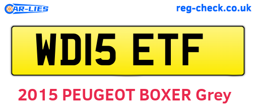 WD15ETF are the vehicle registration plates.