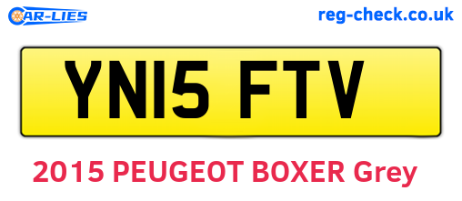 YN15FTV are the vehicle registration plates.