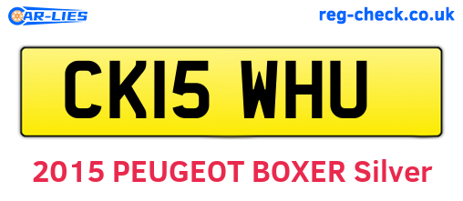 CK15WHU are the vehicle registration plates.