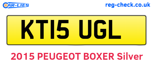 KT15UGL are the vehicle registration plates.