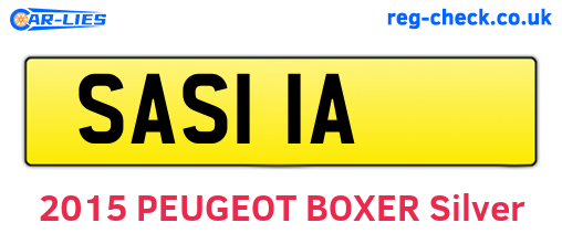 SAS11A are the vehicle registration plates.