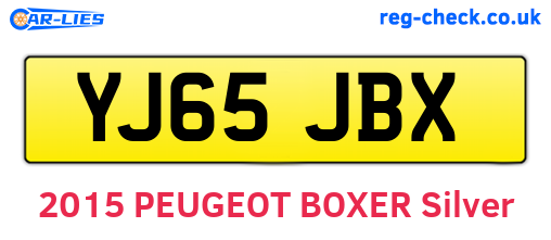 YJ65JBX are the vehicle registration plates.