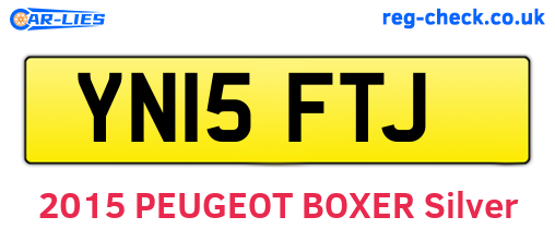 YN15FTJ are the vehicle registration plates.