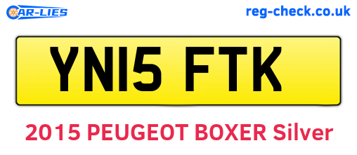 YN15FTK are the vehicle registration plates.